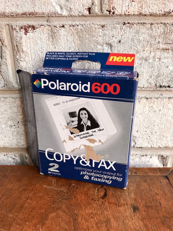 Vintage Polaroid 600 Film Polaroid Copy and Fax Instant Film 2 Pack Polaroid  600 Instant Film 20 Photos Instant Film Sealed Unused 