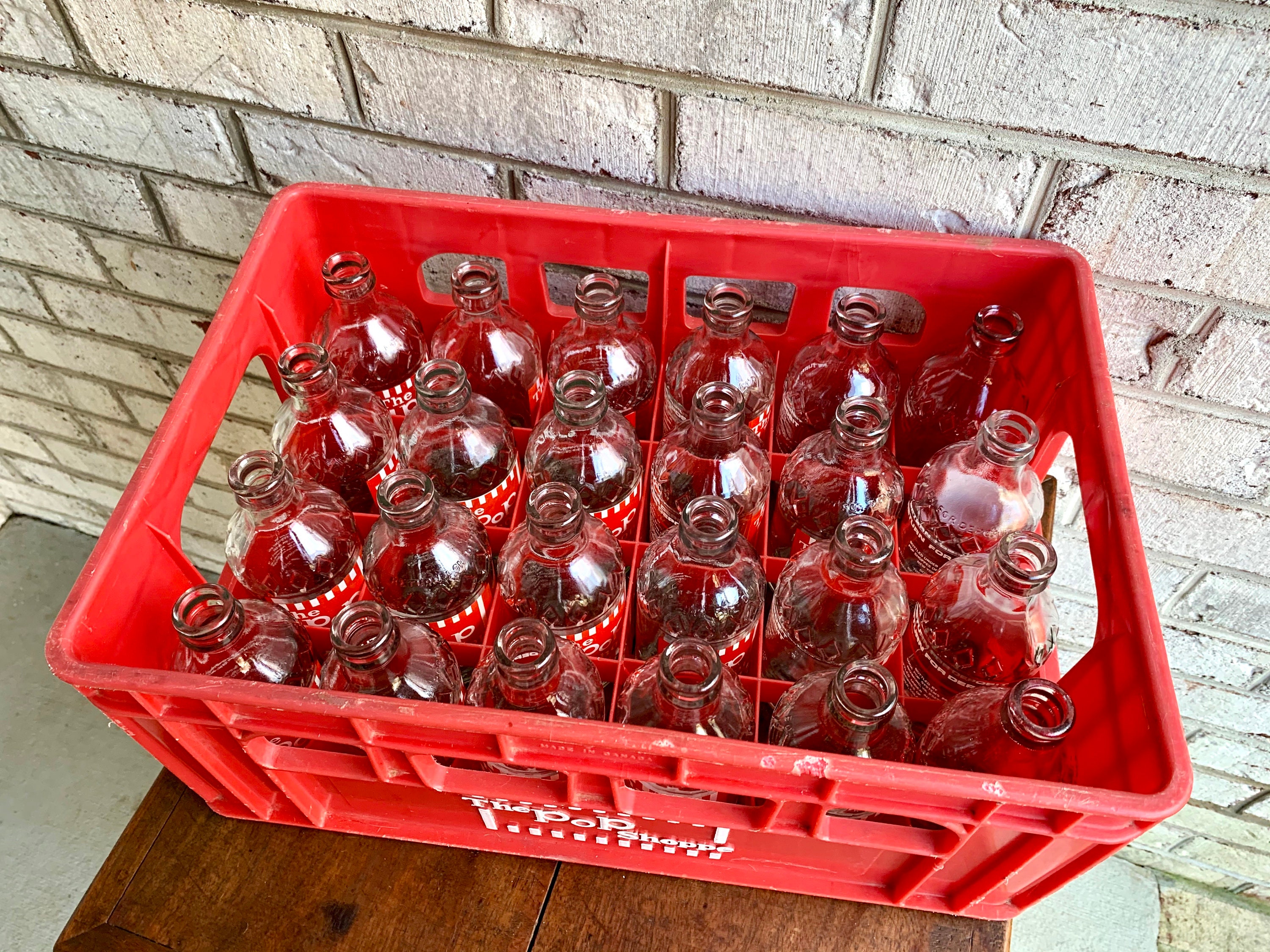 The Pop Shoppe Soda Crate and 24 Bottles Case of The Pop Etsy