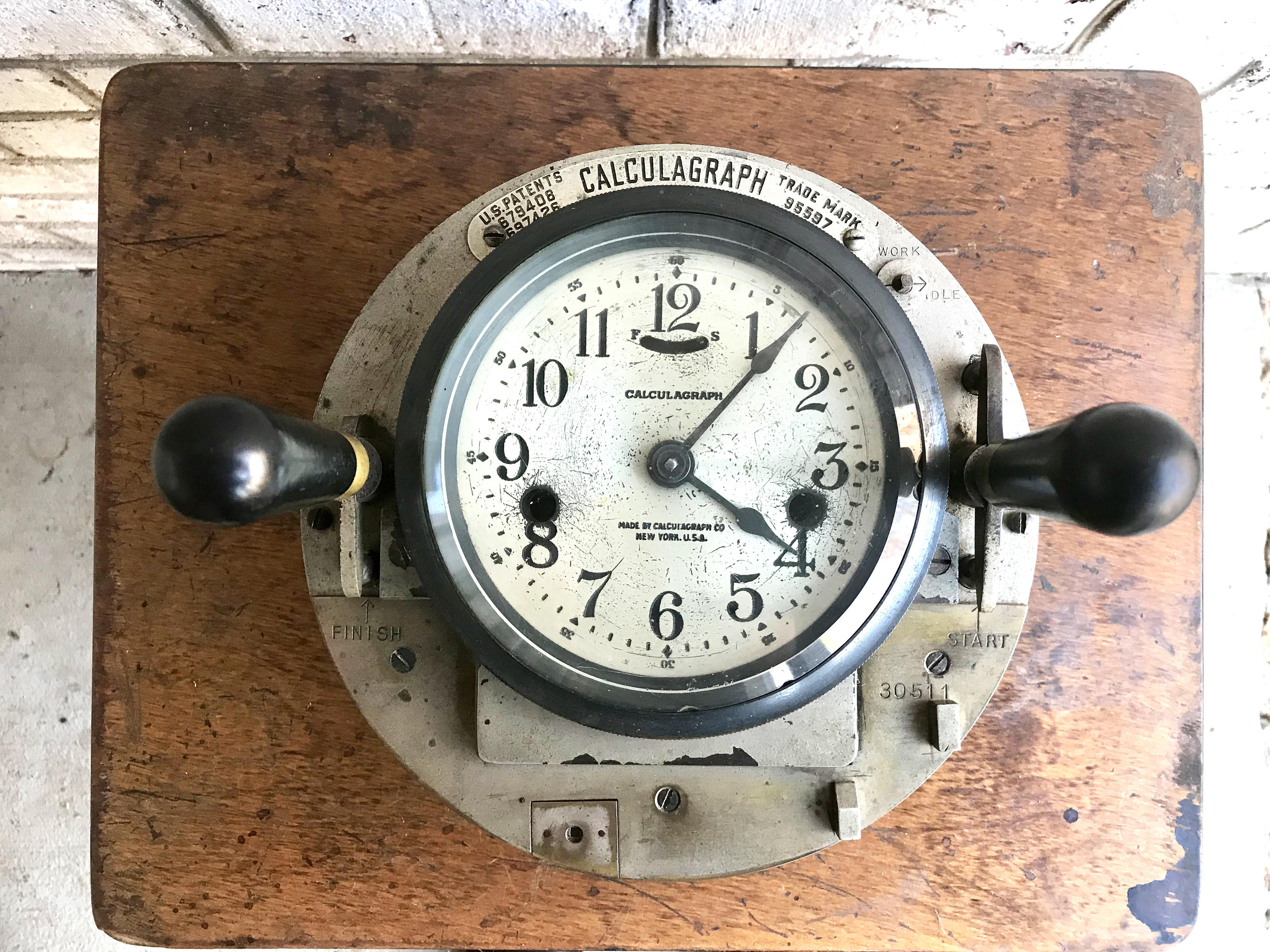 Antique Calculagraph Pool Hall Timer Billiards Clock Timer ...