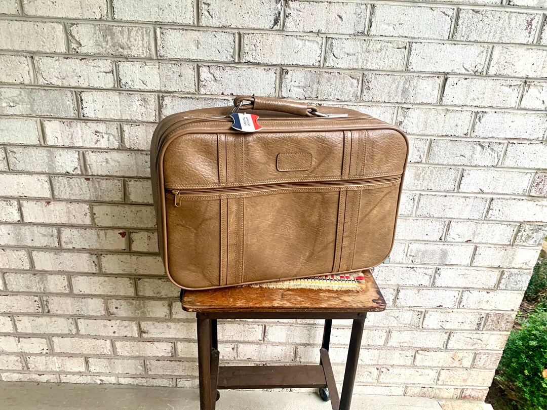 【1970s USA vintage】American Tourister 鞄 American Tourister Yellow Soft Case Luggage Antique/Vintage