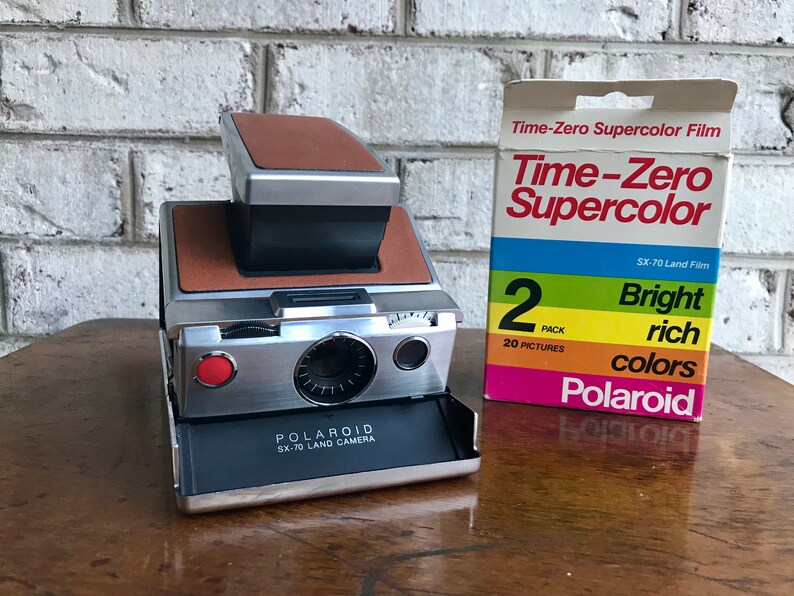 Polaroid SX70 Land Camera With Film Vintage Polaroid Land Etsy