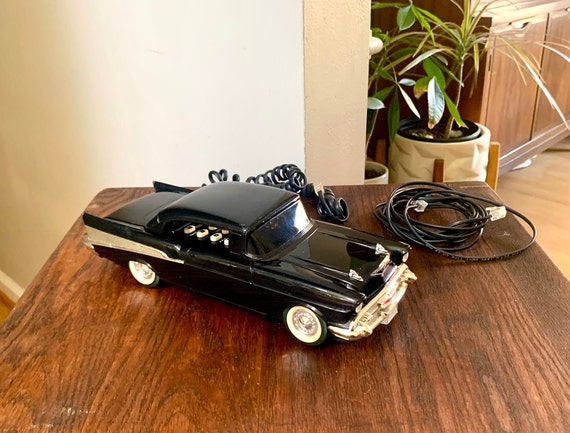 Vintage 57 Chevy Telemania Phone 57 Chevrolet Car Phone Black 57 