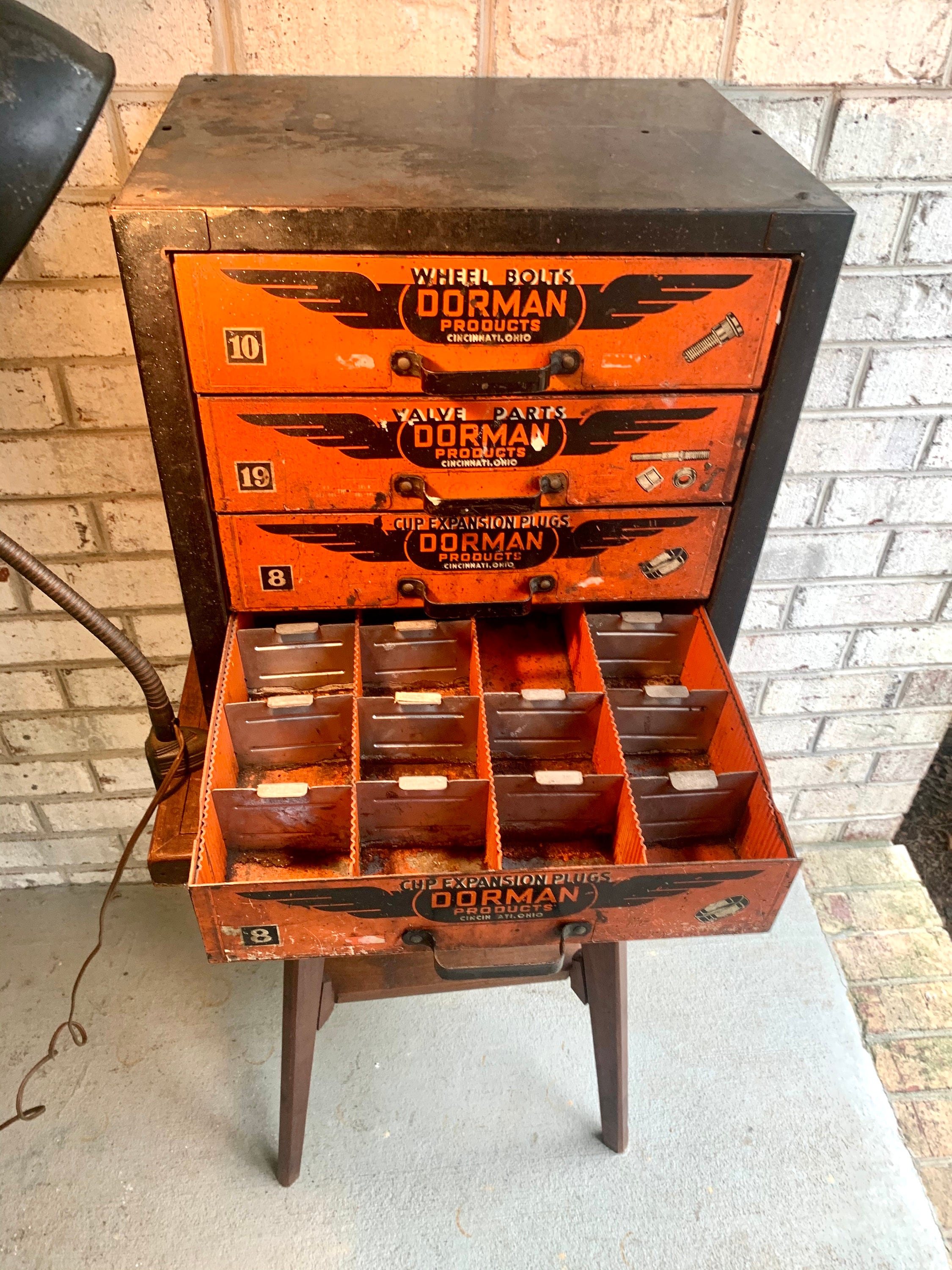 Vintage Dorman Products Parts Bin | Heavy Duty 4 Drawer