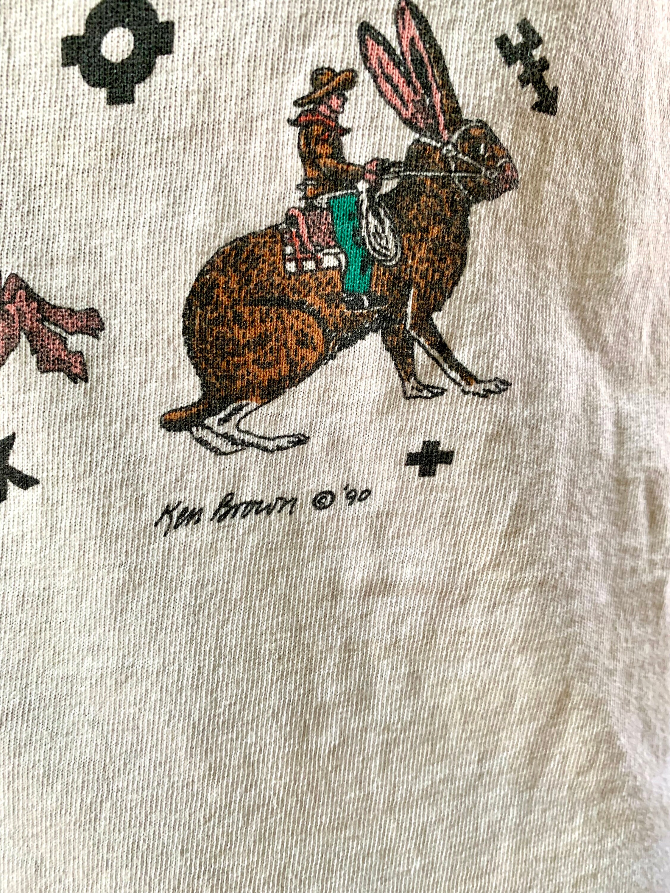 ヴィンテージ ケン ブラウン T シャツ | 90 年代 シングル