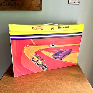 Malle de collection Redline Hot Wheels 1968 vintage | Valise pour Hot Wheels à 48 compartiments | de collection Hot Wheels des années 60 | Valise Mattel Hot Wheels