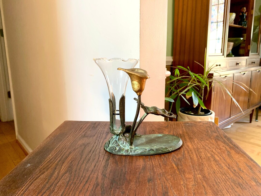 Vintage Gatco Brass and Bronze Frog Candlestick Holder and Etsy