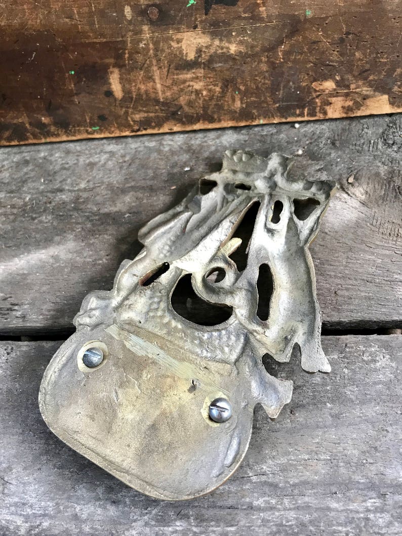 Vintage Brass Match Safe Rustic Brass Match Holder Etsy