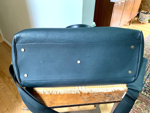 Vintage Leather Dunhill Shoulder Bag Dunhill Leather Travel Bag 