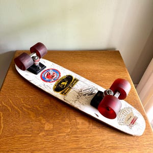 Vintage Gordan & Smith Fibreflex Skate Board  | G and S Fibre Flex Skateboard | ACS-430 Trucks With Road Rider Wheels | 70&#39;s Skateboard