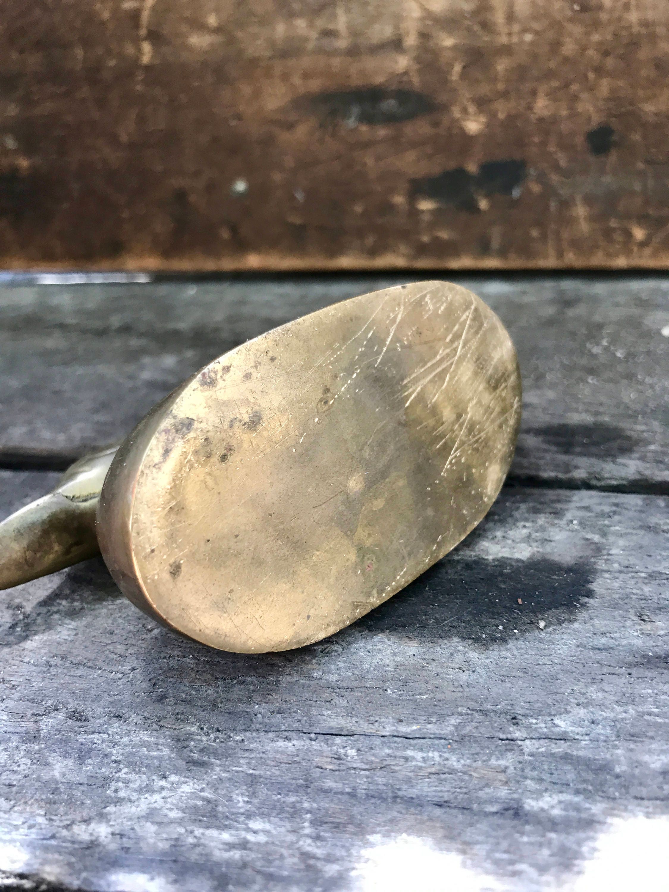 Vintage Brass & Wood Loon/Duck Desk Ornament/Paperweight Decor - 6” -  Unusual!