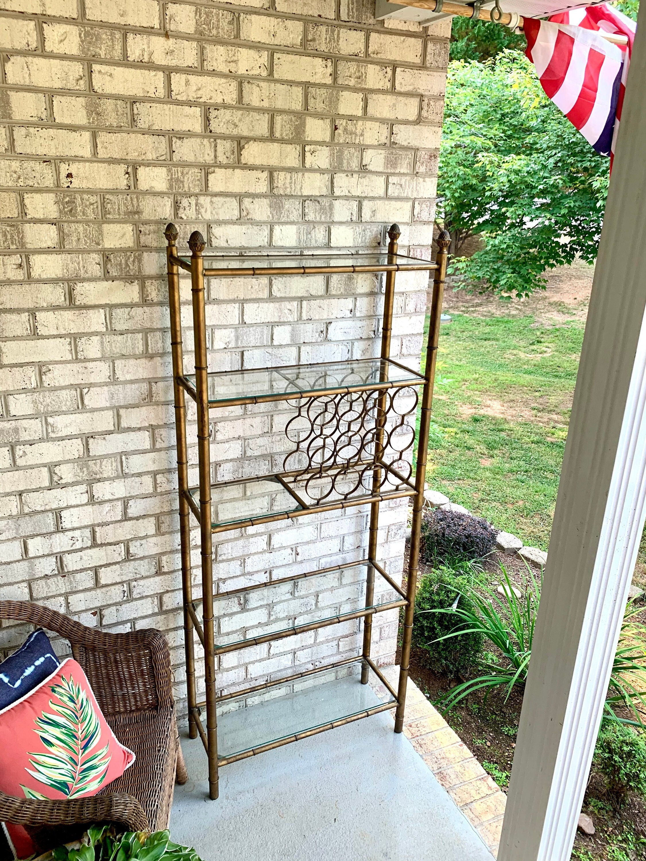 Vintage bamboo etagere discount