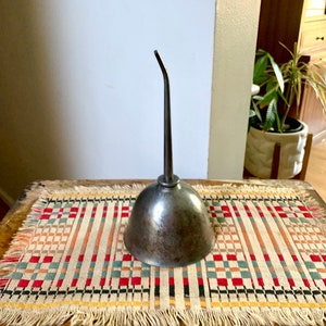 Vintage Metal Pittsburgh Gem MFG Oil Can | Metal Pittsburgh Gem Oiler Can | Thumb Oil Can | Distressed Metal Oil Can | Industrial Oil Can