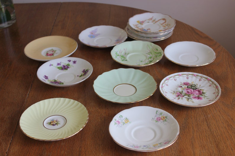Mix and MatchMismatched Tea Cups and Saucers Vintage English Bone China