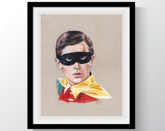 Burt Ward Robin Portrait Art Print