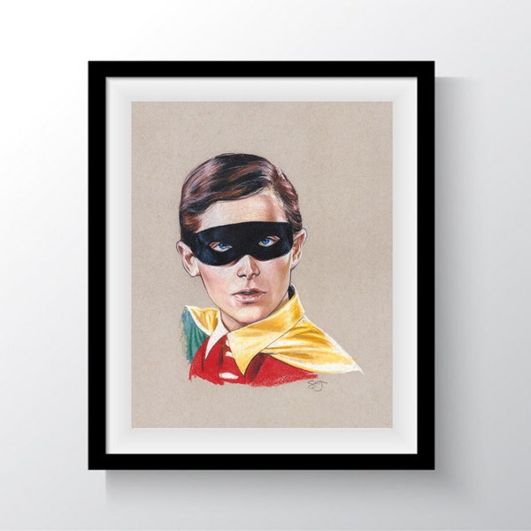 Burt Ward Robin Portrait Art Print