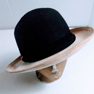 1940s Hat Women Vintage Hat Felt Hat Felt Bucket Hat Vintage Wool Hat image 1