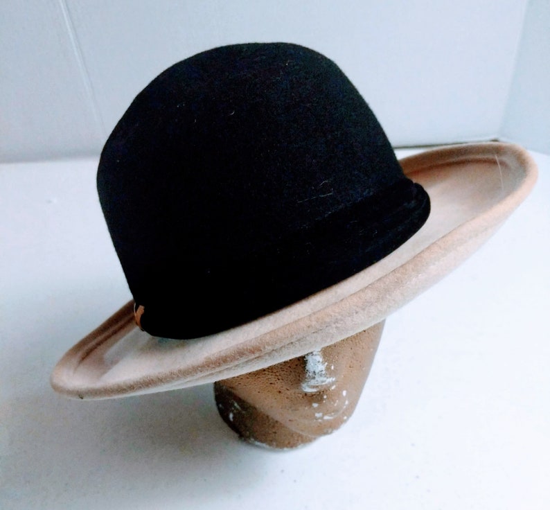 1940s Hat Women Vintage Hat Felt Hat Felt Bucket Hat Vintage Wool Hat image 1