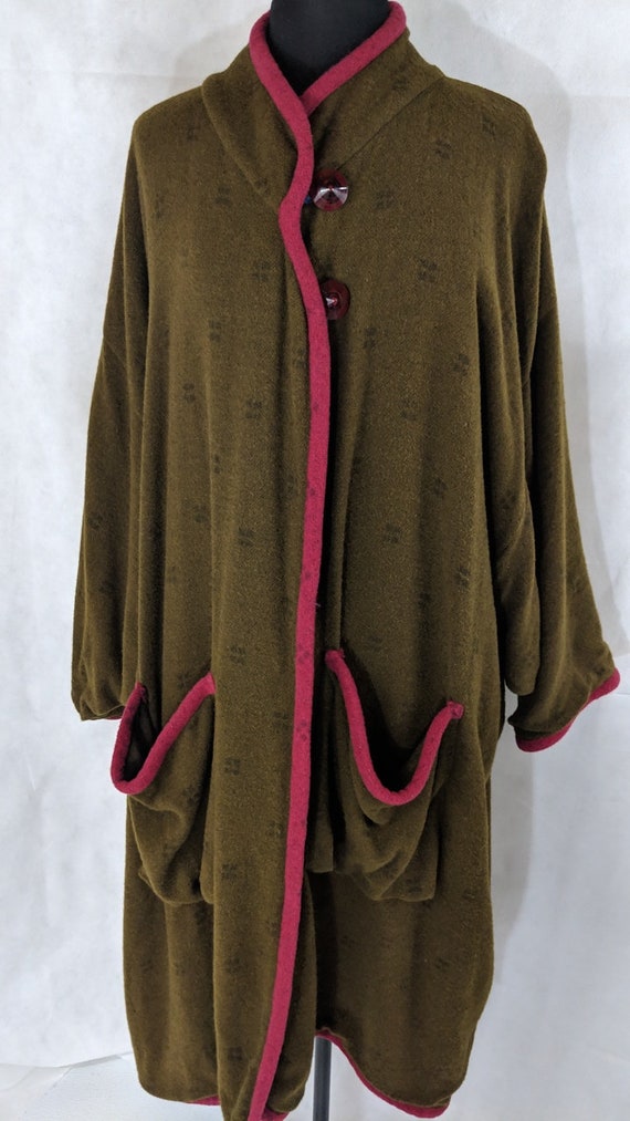 Boho Poncho Wool Blanket Coat Langenlook