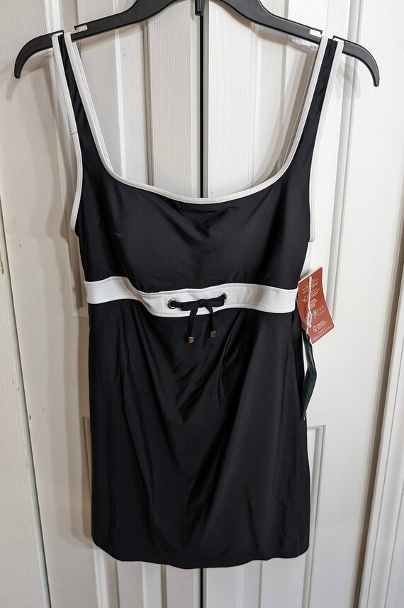 Evo Control Vintage Swim Suit Modest Dress Shape Control Eco Dress One piece Black Etsy