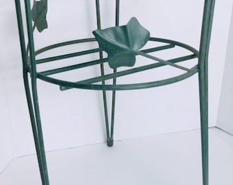 Vintage Plant Stand, Metal Plant Stand, 1950s Decor