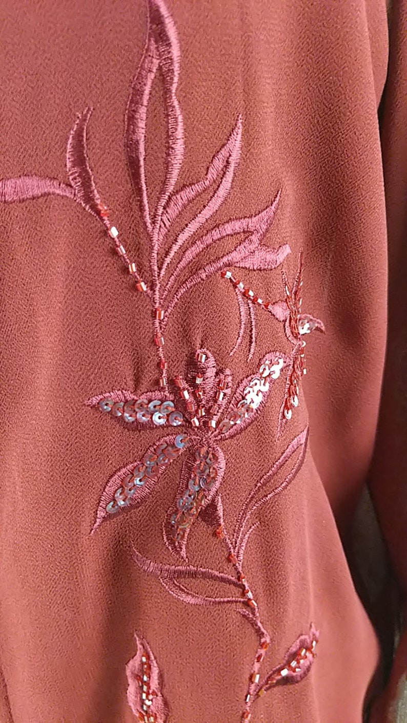 Chiffon Overlay Dress Special Occasion Beaded Jacket Embrodery