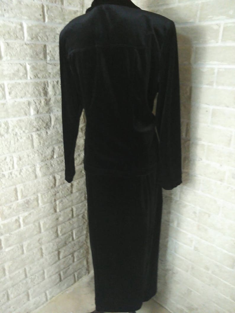 Black Velvet Suit Women's Black Velvet Velvet Suit Etsy