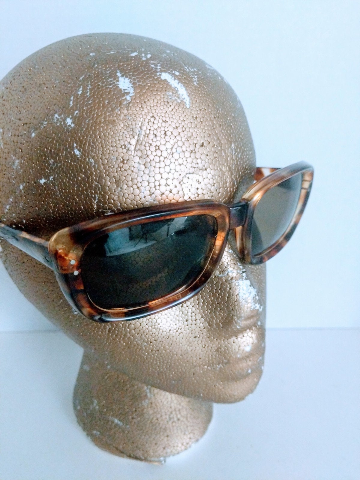 Vintage 1960’s Smokey Grey Round Lens Plastic Sunglasses Made In Italy Vintage 1960s Italian Sunglasses - Etsy main image 2