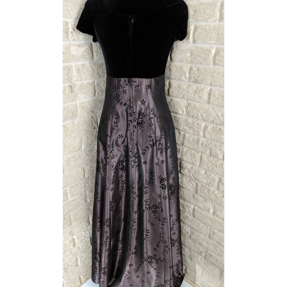Burnout Dress Combo Dress Black Velvet Dress Black