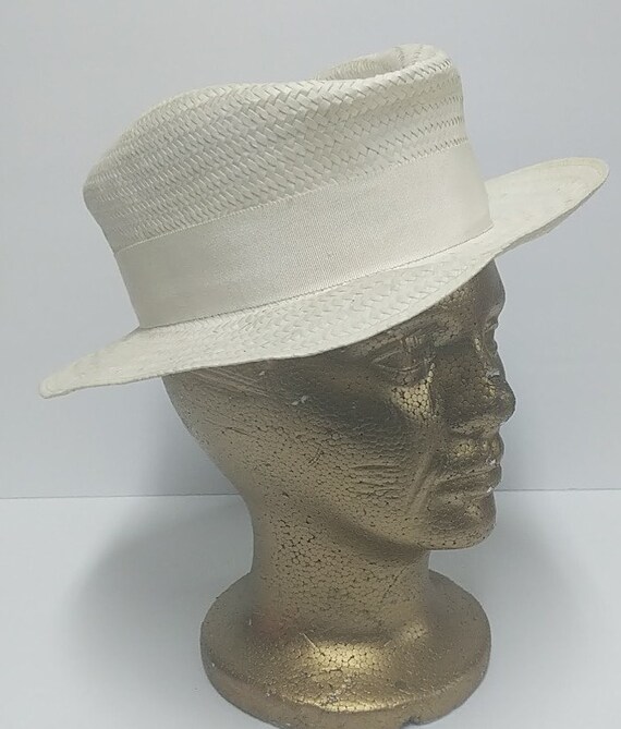 Hippie Bride Vintage Straw Hat 60s Hippie Wedding