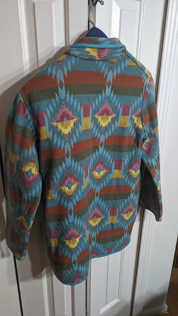 Vintage Jacket | Aztec Jacket| Blanket Coat | Tap… - image 6