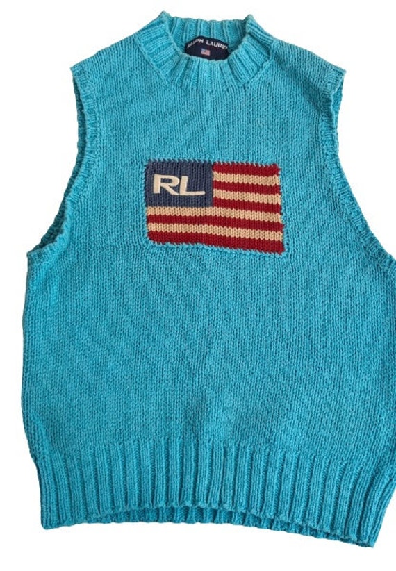 Vintage RL | Sleeveless Vest | Knit Vest | Sweater