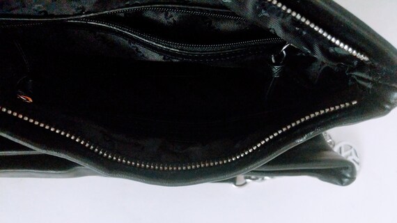 Vintage Shoulder Bag, DKNY Black, Convertible Pur… - image 4