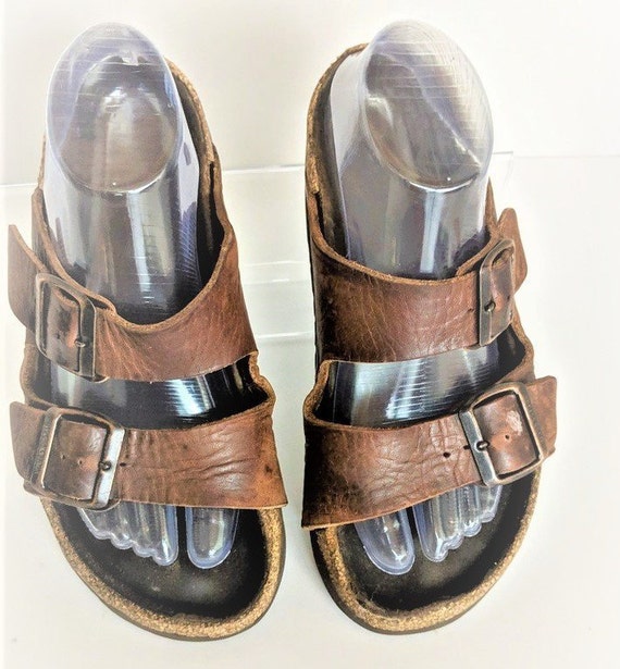 Vintage Birkenstock Hippie Slides Buckle Size 38