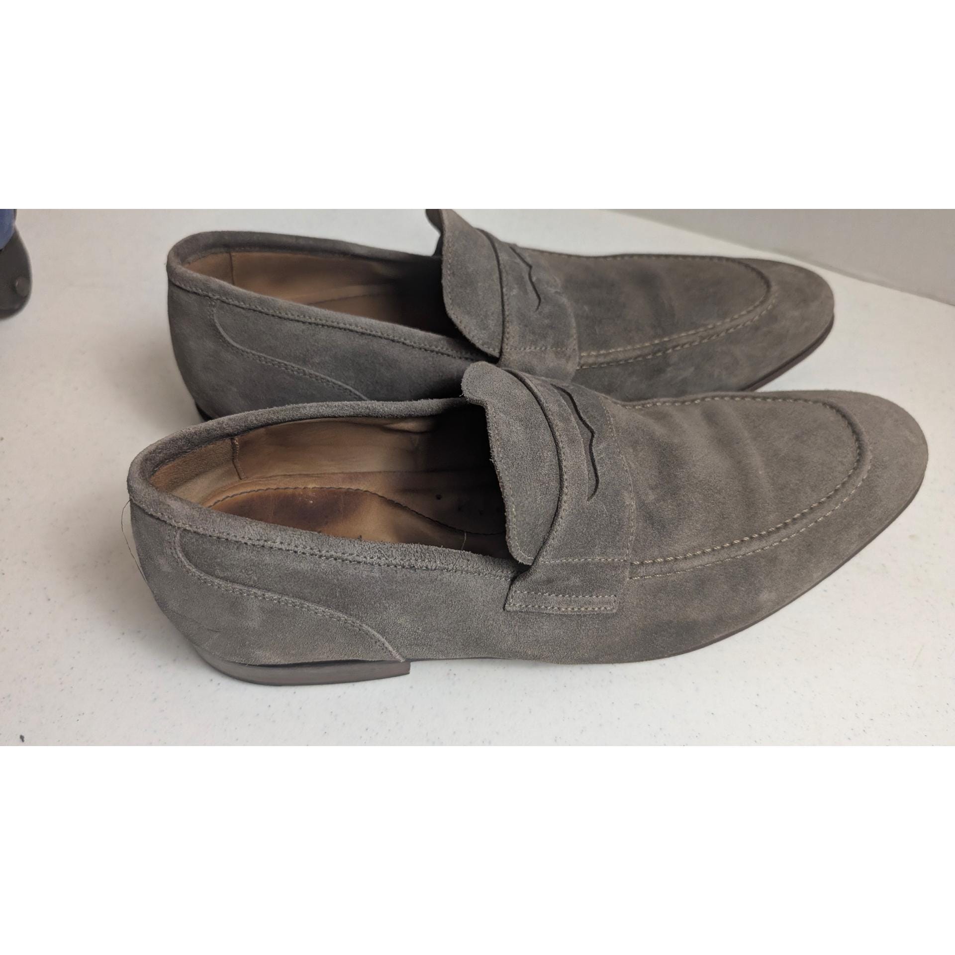 Flag Ltd Seneca Mens Sz 12M Suede Leather Penny Loafers 