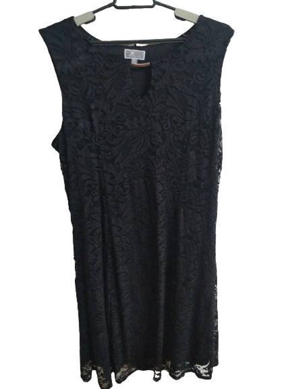 Lace Overlay Dress | Lace Slip Dress | Black Lace… - image 1