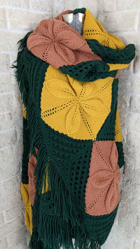 Puncho Vintage Throw Handmade Poncho Vintage Ponch
