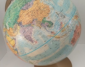 Vintage World Globe World Nations Series