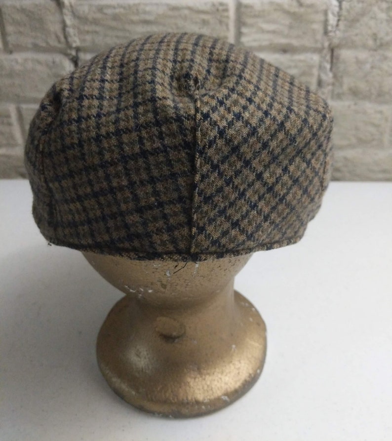 Houndstooth Cap Paddy Cap Vintage Mens Cap Flat Cap for - Etsy