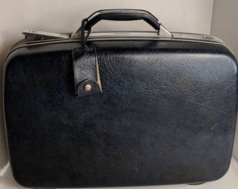 Vintage Samsonite Vintage Suitcase Vintage Luggage Vintage Blue Samsonite Blue