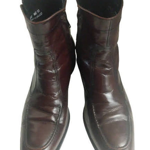 Bottes Florsheim | | Bottes brunes pour hommes | Bottes habillées en cuir | Botte de robe zippée