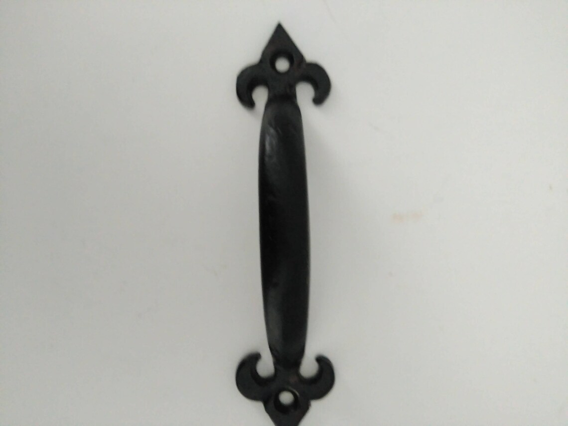 Cajón antiguo tirar de metal martillado | Etsy