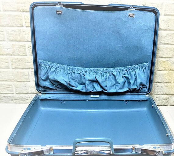 Painted Luggage Storage Suitcase Decor Recycled Artist Signed 