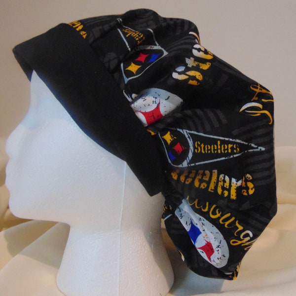 Pittsburgh Steelers Bouffant style scrub hat