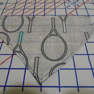 Tennis Racket 8x6 Over the Collar Dog Cat Bandana