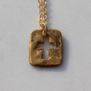 Cross Cutout Necklace