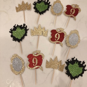 Descendants cupcake toppers