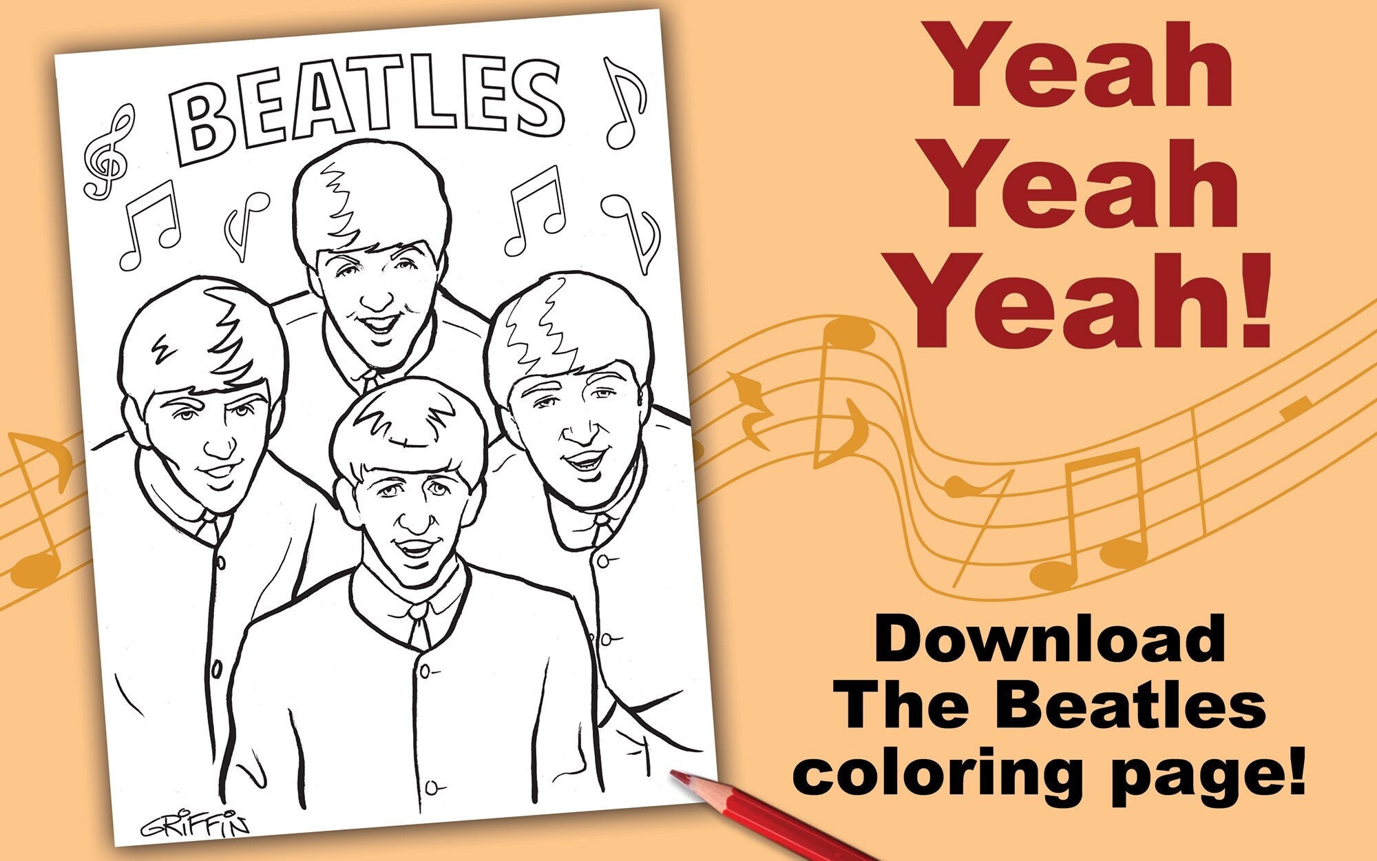 Coloring Pages Beatles