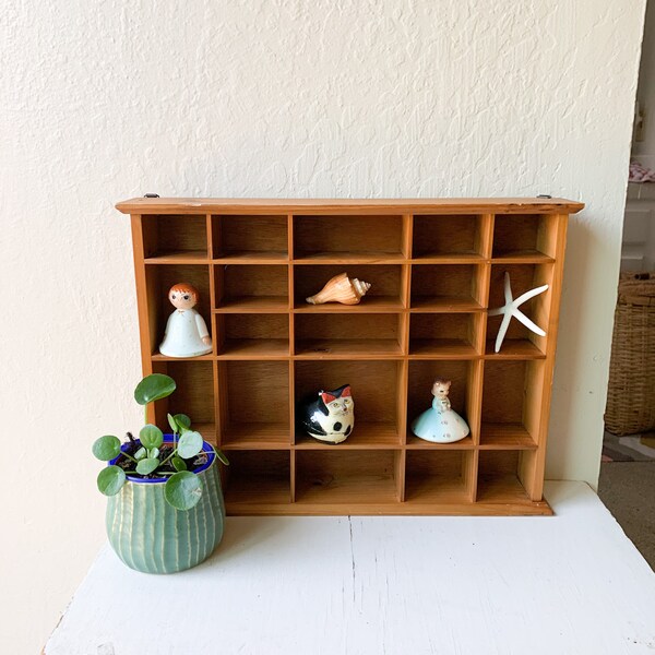 vintage wood shadow box