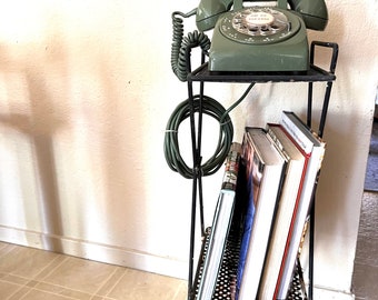 Vintage Western Electric green rotary dial phone