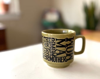 Vintage ceramic MOM mug